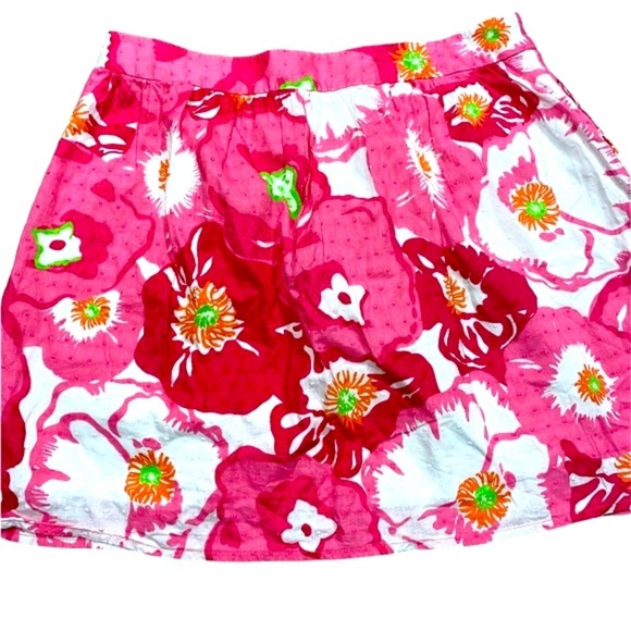 LIllY Pulitzer size 8 pink floral skirt - Picture 2 of 7